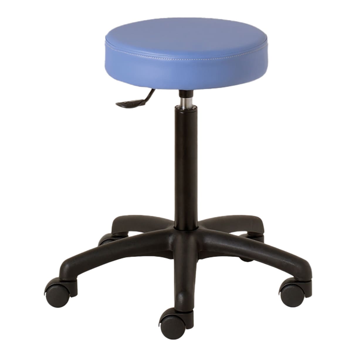 Tabouret assise ronde, base ABS noire